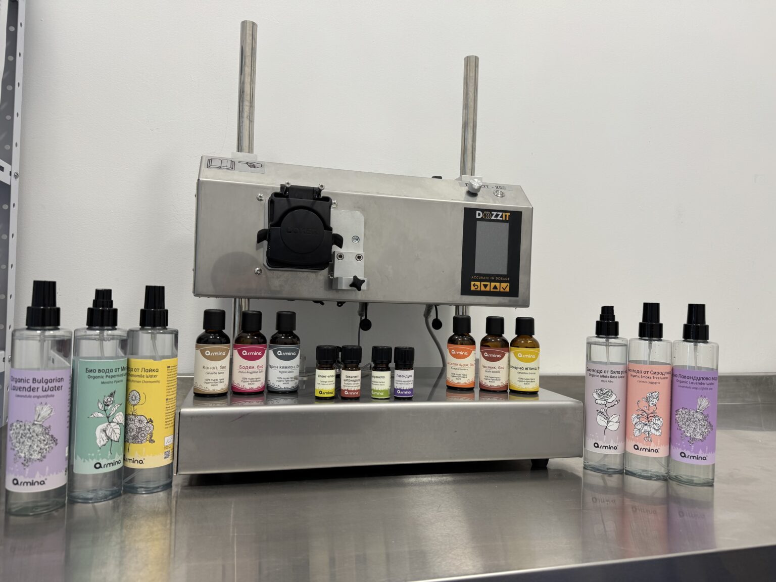 Дозиране на флоралните води на Армина Био